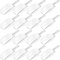 Hestya 16 Pcs Multi-Purpose Clear Plastic Scoops for Candy Buffet, Ice, Food, Popcorn, Protein Powders, Ice Cream, Coffee, Tea Jar (4.3 Inch)