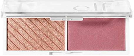 e.l.f. Bite-Size Face Duo, Highlighter, Bronzer & Blush Palette, Blendable & Buildable Color, Granatapfel, 1,4 g (1,4 g), (1 Stück)