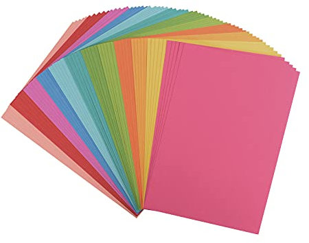 Vaessen Creative 2927-307 Florence Cardstock Papier, Farbenmix Hell Winter, 216 Gramm/m², DIN A4, 60 Stück, Textur, für Scrapbooking, Kartenherstellung, Stanzen und andere Papierbasteleien, Multi