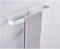 Angou Porta asciugamani da parete senza foratura, accessorio da bagno, in alluminio, autoadesivo, 30 cm, colore: bianco