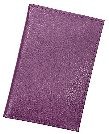 LOLUNA® Etui Carte Grise Cuir, permis Conduire Voiture, identité et Assurance - 4 Volets - Plusieurs Couleur Homme et Femme (Violet)