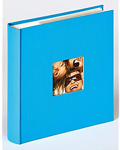 walther design Fotoalbum oceanblau 200 Fotos 13 x 18 cm Memo-Einsteckalbum mit Cover-Ausstanzung, Fun ME-116-U