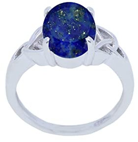 Gute Edelsteine ​​Lapislazuli Ovale Form Facettierter blauer Lapislazuli 925 Sterling Silber Ring - Hochzeitsschmuck höchster Artikel Geschenk für Schwester Ovalschliff