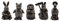 Beatrix Potter Set of 5 Cane or Stake Toppers Peter Rabbit, Tom Kitten, Mrs Tiggy Winkle, Hunca Munca, Jemima Puddle Duck