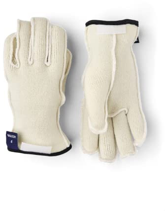 Hestra Wakayama Liner 5-Finger Innenhandschuhe Unterziehhandschuhe Fingerhandschuhe Skihandschuhe (9 HS - cremeweiß)
