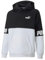 PUMA Power Colorblock Hoodie FL B Felpa in Pile, Bianco, 8 Anni Unisex-Bimbi