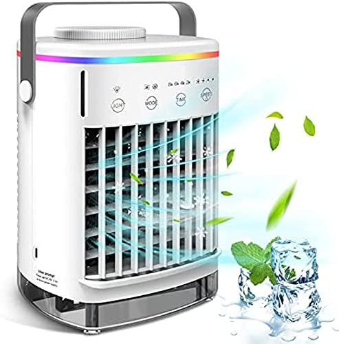KRASS Climatiseur Portable, Batterie Rechargeable, Ventilateur De Climatiseur USB pour Chambre, Bureau, Climatiseur Portable pour Voitures,Collector88