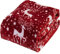 Casiler Weihnachtsdecke Doppelseitige Elch-gedruckte Flanelldecke Weihnachtsdecke Komfort Wurf-Decke Sofa Dekorative Decke