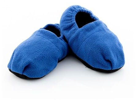 Générique pantoufles chaussons chauffants micro ondes apaise et detend (Bleu)