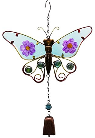 JGATW Campane a Vento Ciondolo A Forma di Farfalla Ciondolo A Vento con Campane Eoliche Ciondolo A Soffitto per Corridoio da Giardino Decorazioni per la Casa