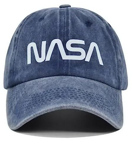Generico Baseball Cap Com NASA Visier Uni (1), blau