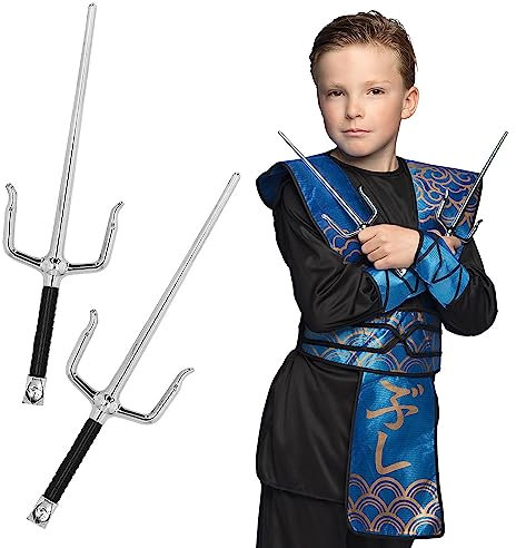 Set de Deux Fourches Ninja Sai (30 cm) - Accessoire d'entraînement de Qualité Supérieure pour les Arts Martiaux