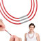 Xinjieda 3 Pcs Faux Leather Necklace with Stainless Steel Buckle Wax Rope 2mm Red Braided Rope Chain Waxed Cord for Jewellery Making Gifts for Men and Women