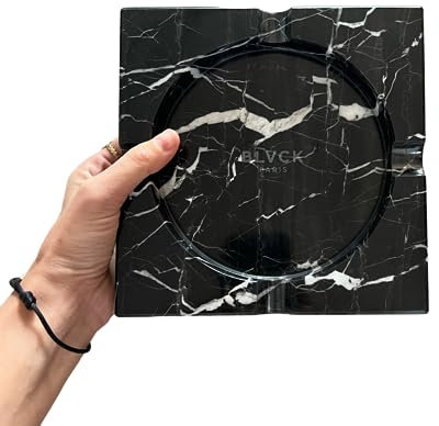 Blvck Marmor Aschenbecher, Größe von 185x185x32mm