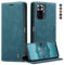 Handyhülle für Xiaomi Redmi Note 10 Pro Hülle, Klapphülle Premium Lederhülle Klappbar Flip Case Tasche Magnet Kartenfach Standfunktion Klapphülle Schutzhülle für Redmi Note 10 Pro Max, Blaugrün