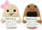 Meanju 2 Stück Positive Potato,Kreative Strickwolle Kartoffel Puppe,Pocket Hug Positive Kartoffel,Kreative Plush Plushie,Mutmacher Geschenk,Mutmacher Kartoffel Pocket Hug Geburtstagsgeschenk
