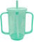 Adult Sippy Cups 2 Handles Straw Cups Plasti_c Spill Proof Drinking Cups with Straw Lid for Adults Liquid Feeding Elderly Disabled Hospital Patients Convalescent