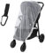Zanzariera universale per passeggino, carrozzina, navicella e lettino da viaggio, lavabile in lavatrice, resistente, a maglia fine, con bordo elastico, colore bianco