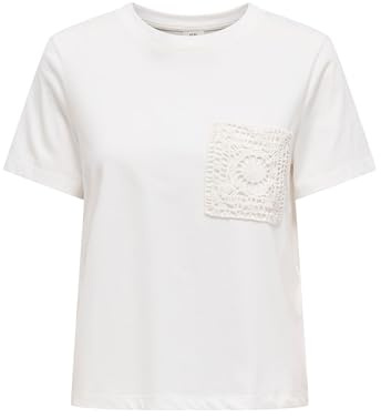 JdY Selma Damen-T-Shirt, Weiß, weiß, XS