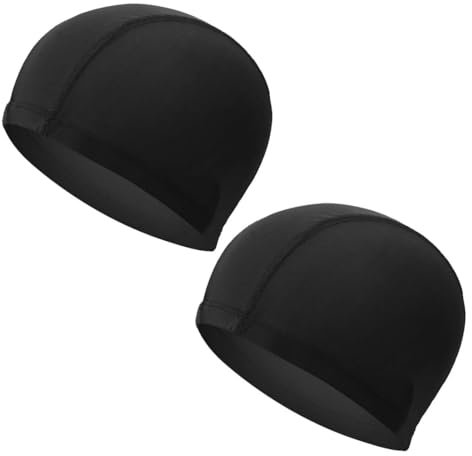 EIHI Gorro de Natación para Mujer, Gorro de Natación para Niñas, Gorro de Natación para Niños, Gorro de Natación de Tela para Adultos Gorros de Natación para Niños para Hombres Mujeres, 2 Piezas
