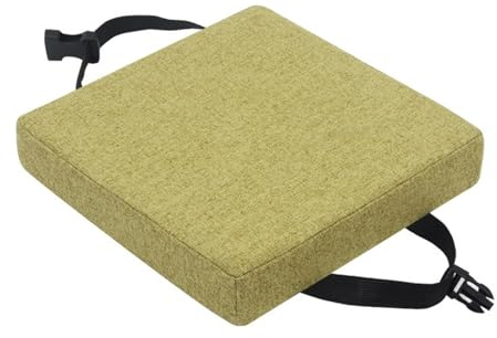 ILiemao Sitzkissen Quadratisch Stuhlkissen Waschabar Waschbares Abnehmbares Sitzkissen für Indoor Outdoor Büro Stuhl(H4,40x40x8cm)