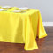 Mantel de satén amarillo antidesbordamiento, de poliéster, resistente a las arrugas, ideal para encimeras de cocina, comedor, 145 x 240 cm
