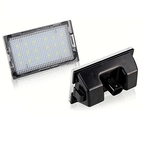 GIGIROM 2X 18 LIGHT Car Number License Plate Lights Lamps White Land, for Range, for Rover, Sport L320 Discovery 3 4 LR3 LR4 Freelander 2 LR2 12V Led License Lamp