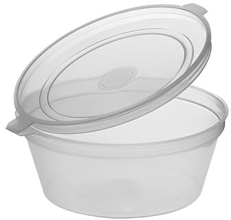 Générique 1000 Pots à Sauce en Plastique PP 60 ml avec Couvercle à Charnière – Pratiques pour Sauces, Ketchup, Mayonnaise, Condiments et Portions Individuelles à Emporter
