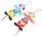 BESTonZON 2 Stück Schnur Zugleinen-Clown-Spielzeug Marionette Handpuppe Zubehör Für Puppenspiele Lustiges Clownhandwerk Clown-Puppe Puppenspiel-Requisite Holz Clown Puppen