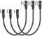 HOTNOW Cable corto USB C ángulo recto 15cm 3 piezas, 0,15m cable de cargador USB C tejido carga rápida, adecuado para iPhone 15 16, fuente de alimentación móvil
