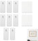 8PCS Large Universal Frame Hanger White Picture Hangers No Nails Holder 8 Picture Hangers with 12 Large Removable Strips for Damage Free Adhesive Picture Hanging Hooks Heavy Duty Replacement