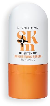Revolution SKin, Brighten Up Brightening Serum, Aufhellendes Serum mit Vitamin C, Belebt und strahlt, Vegan und Tierversuchsfrei, 30ml