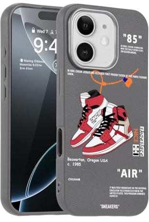 CHBSHENG Cool Design Phone Case for iPhone 11 Case for Boys Men Aesthetic Shockproof Basketball Sneaker Sports Designer Cases Compatible with iPhone 11 Gray