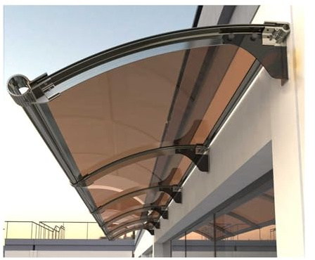 Outdoor Canopy Awning for Doors & Windows - 65x120cm Waterproof Marquee with Quick Drainage System - Durable Weather-Resistant Shelter for Home Protection