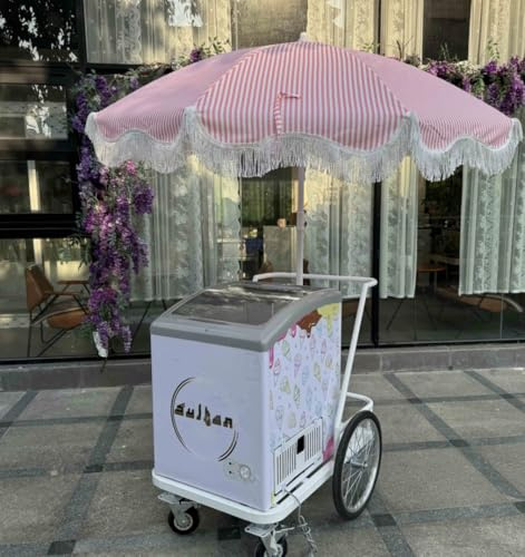 Carretto congelato di spinta del congelatore dell'alimento del gelato del gelato con