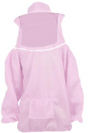 APLVFFZH Imkeranzug Bienenoutfit Schutz für Herren Damen mit Schleier Bienenanzugjacke, Rosa