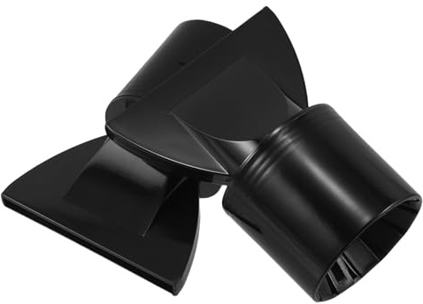 Gogogmee 2 Pezzi Beccuccio Phon Concentratore per Asciugacapelli, Ugello Piatto in Abs, Flusso D'aria Concentrato per Styling Preciso in Salone e Casa