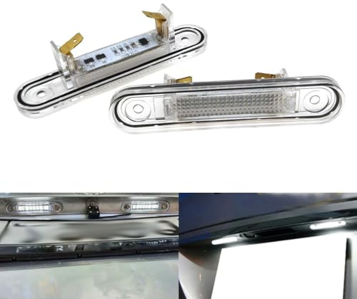 DUOMAICN 2 Stück Kennzeichenbeleuchtung für M/ercedes-B/ENZ E-Klasse W124 W201 und C-Klasse W202, Autozubehör A1248200256