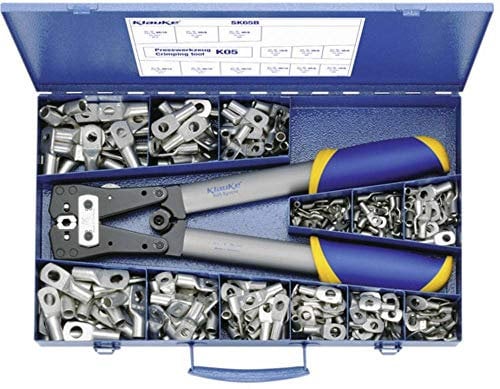 Klauke SK65B Assortiment de 261 connecteurs à sertir Argenté 6 mm² 50 mm²