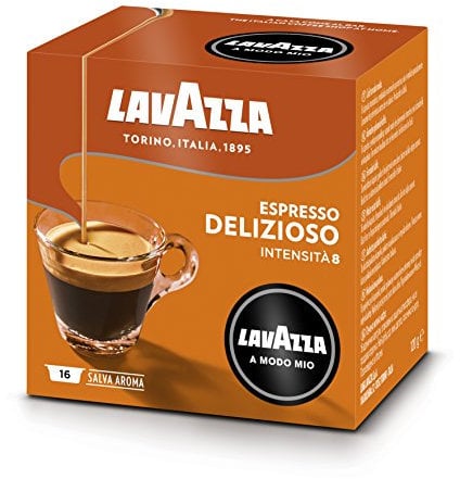 Lavazza A Modo Mio Café Espresso Delizioso 16 capsules - Lot de 2