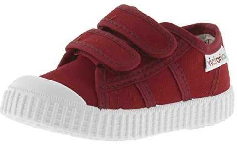 victoria Basket Unisex 1915 Lona & Tiras Adherentes & Refuerzo Puntera 136606 para Niños Carmin 18