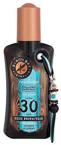BYRON BAY LSF 30 olejek do opalania | 200 ml kokosowy olej do opalania w jednym | z uwodzicielskim olejkiem zapachowym kokosowym | idealny na wakacje