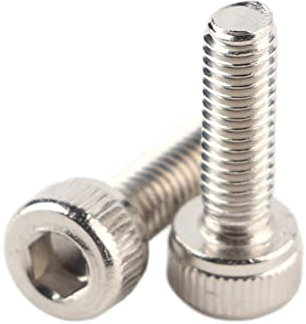 100pcs Vis Boulon Hexagonale à Tête Cylindrique en Acier inoxydable 304, M3 x 6/8/10/12/14/16/18/20/22/25 / 30mm(M3*10)