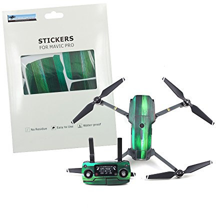 DS24 Green Wood Sticker für DJI Mavic Pro und Controller - 3M Aufkleber