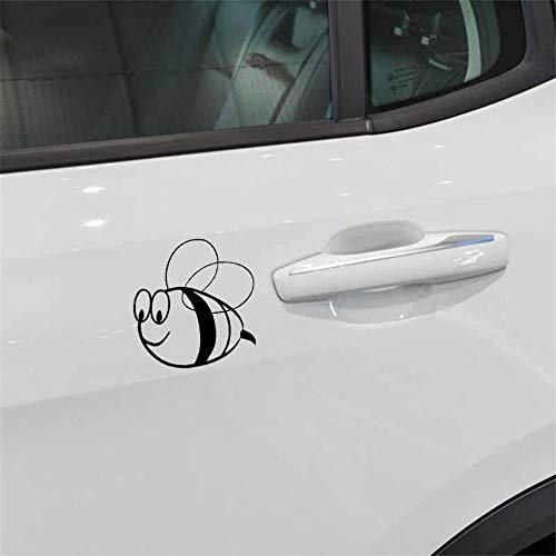 Stukk Stickers Animierte Hummel-Biene-Kunst-Spaß-Fenster-Stoßfänger-Vinyl-Aufkleber JDM-Aufkleber 15.4cmx 15,7 cm - schwarz