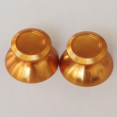 Coperchio del joystick per joystick in metallo 3D di ricambio 1PC 3D per controller Xbox One / PS4 (Color : Gold)