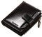 JIUFENG Herren Geldbörse aus echtem Leder RFID Blocking Bifold Zip Geldbörse Card Organizer Money Clipper (Schwarz)