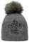 Döll® Mädchen Pudel-Strickmütze Wendepailletten, Größe:51, Präzise Farbe:Grau