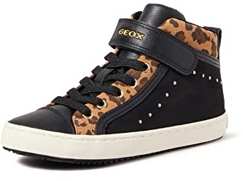 Geox Mädchen J Kalispera Girl I Sneakers, Black Whisky, 27 EU