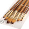 Silithus Pinsel-Set, 6-teilig, professionell, feine Spitze, Pinsel-Set, runde Spitze, Nylonhaar, Künstler, Acrylpinsel für Acryl, Aquarell, Ölgemälde (Oval)